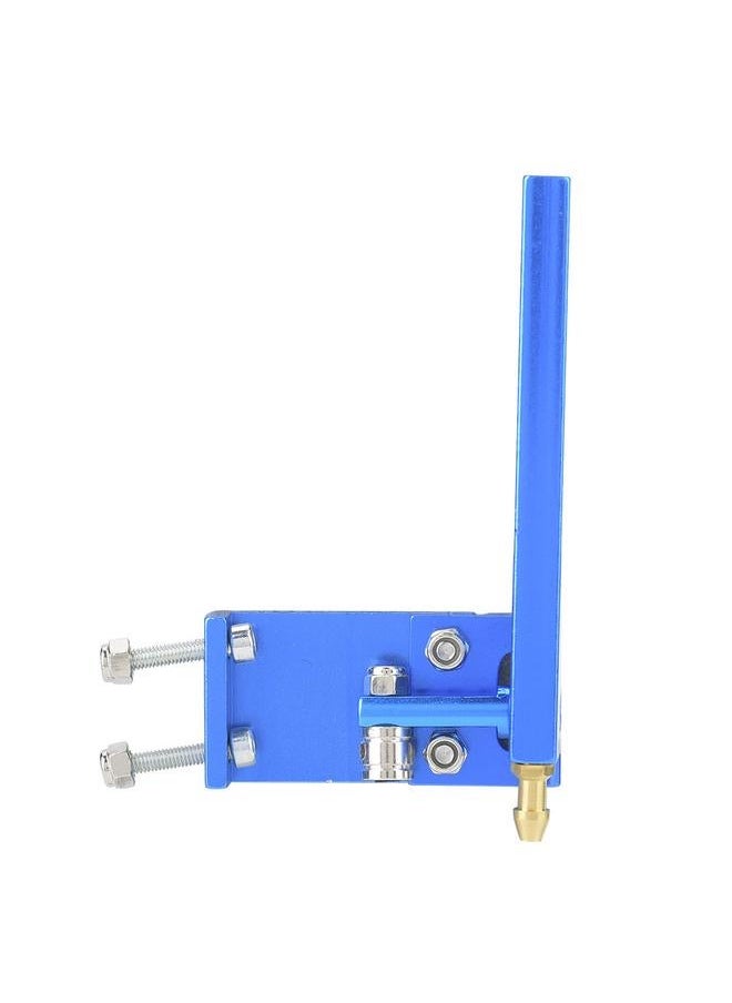 Aluminum Rudder with Water Pickup Inlet for RC Racing Electric Boat Model Marine (Blue, 75mm)