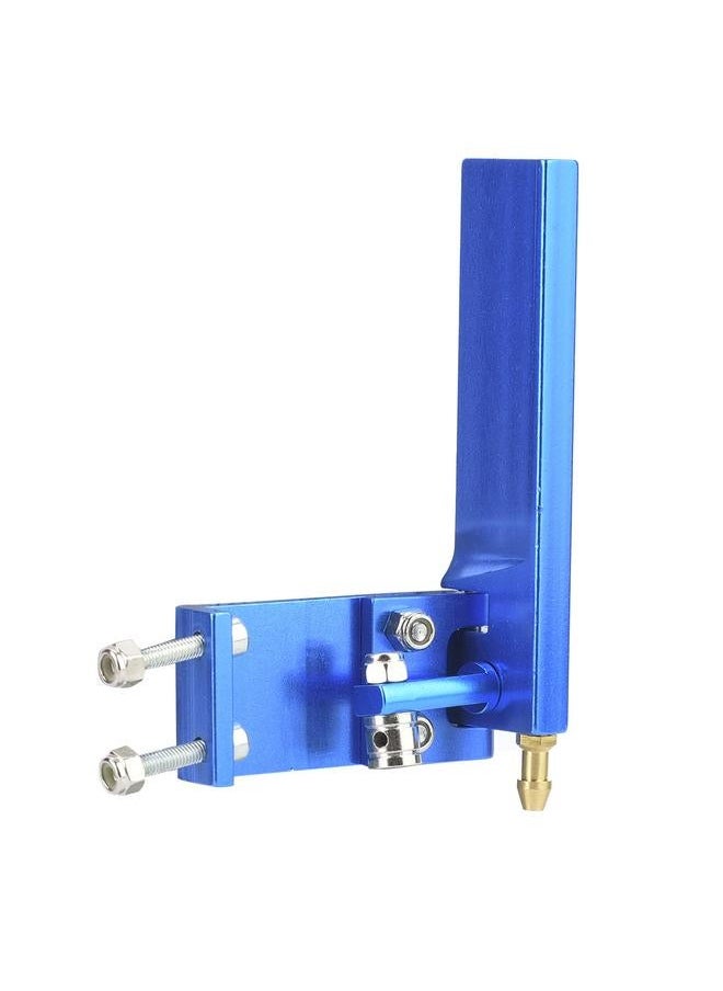 Aluminum Rudder with Water Pickup Inlet for RC Racing Electric Boat Model Marine (Blue, 75mm)
