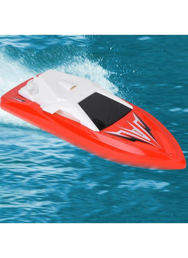 2.4GHz Long-Lasting Remote Control Racing Boat 1:47 RC Model Kids Child Toy(Red)