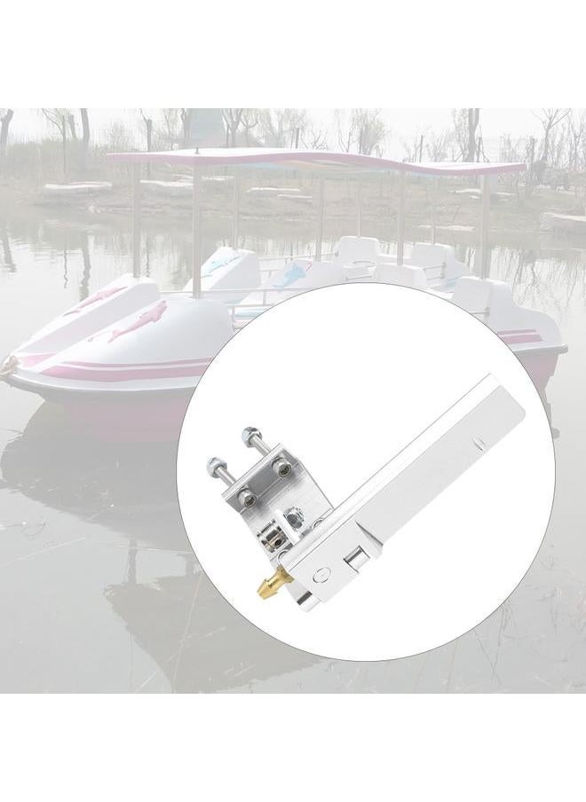 Aluminum Rudder with Water Pickup Inlet for RC Racing Electric Boat Model Marine (Silver, 95mm)