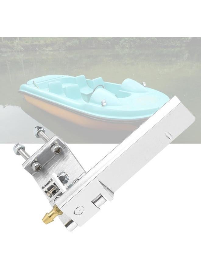 Aluminum Rudder with Water Pickup Inlet for RC Racing Electric Boat Model Marine (Silver, 95mm)
