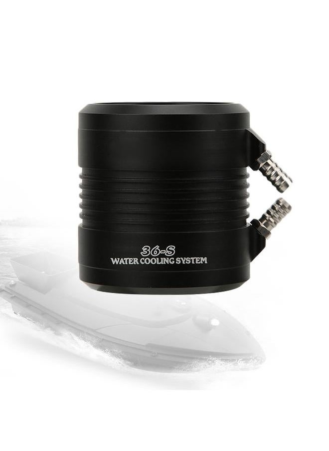 Water Cooling Jacket Kit for Traxxas Blast Feilun 3660 3670 RC Boat Parts (Black S)