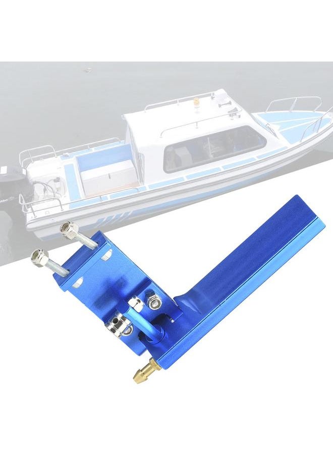 Aluminum Rudder with Water Pickup Inlet for RC Racing Electric Boat Model Marine (Blue, 95mm)