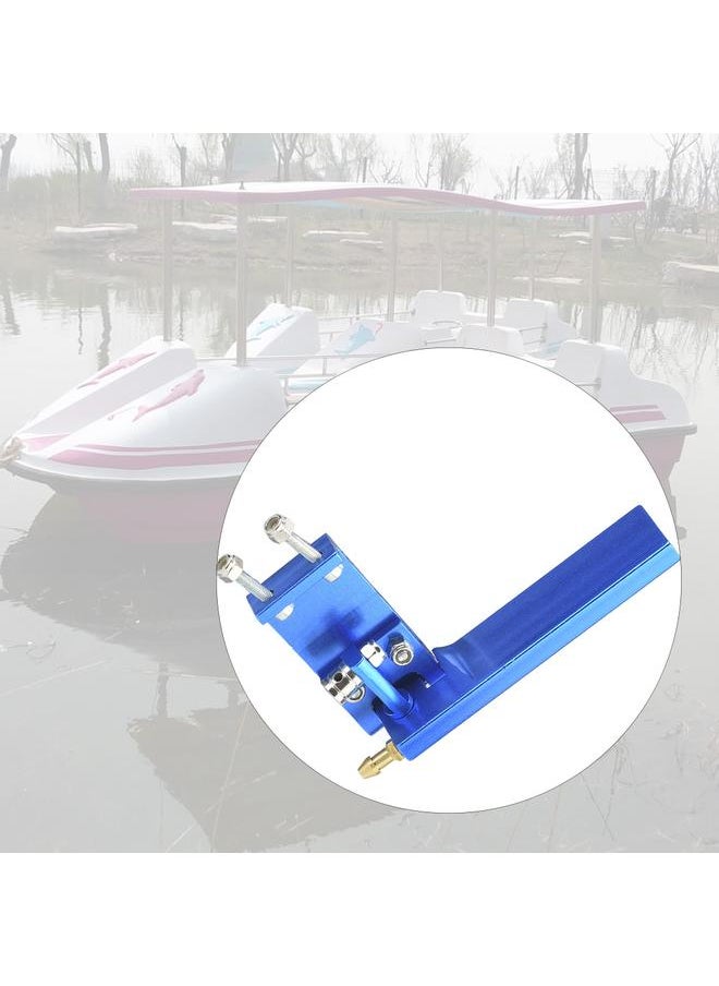 Aluminum Rudder with Water Pickup Inlet for RC Racing Electric Boat Model Marine (Blue, 95mm)