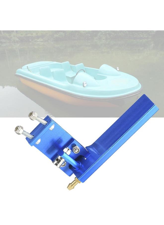 Aluminum Rudder with Water Pickup Inlet for RC Racing Electric Boat Model Marine (Blue, 95mm)