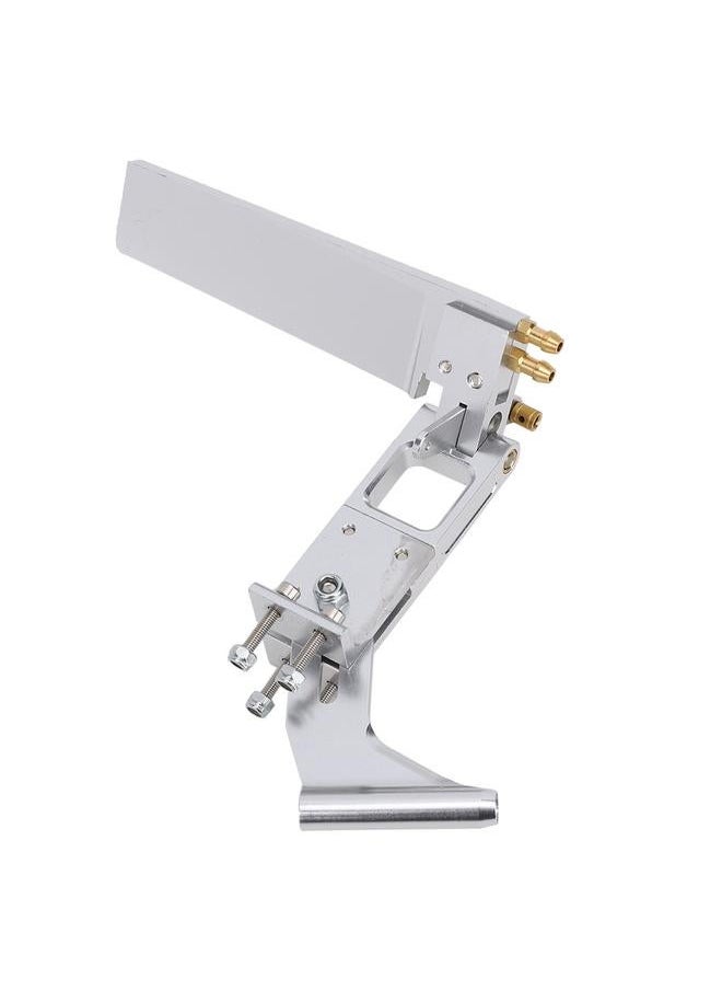 110mm Aluminum Water Absorbing Steering Rudder with 4mm Support Shaft Tail for Cat RC Jet BoatSilver