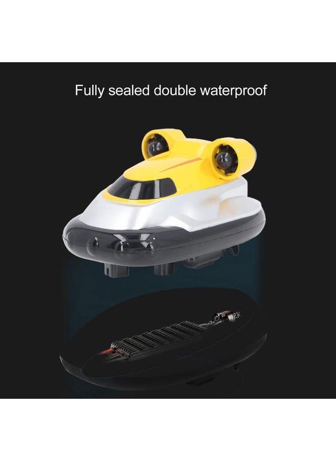 Remote Control Air Cushion Boat High Speed Strong Power Summer Water Fun Toy for Kids Yellow