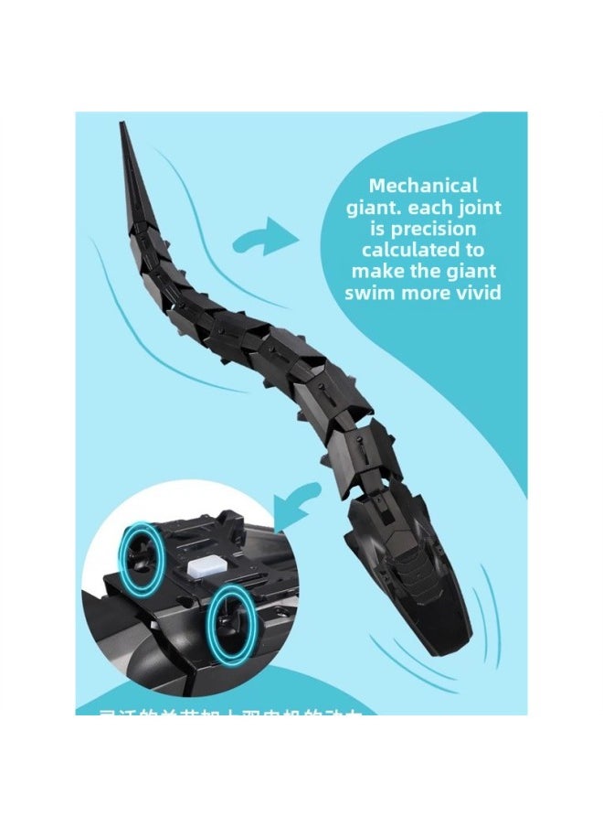 Water Remote Control Mechanical Python Rechargeable Water Remote Control Boat Electric Real Shark Python Model Children's Toys-Color:Remote Control Dolphin-pink Upgraded Fully Waterproof + Exquisite Gift Box-Specifications:A Total Of About 30 Minutes Of Use