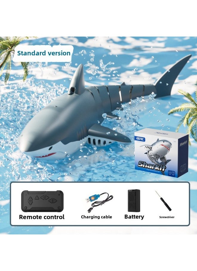 S6 Remote Control Shark Water Spray Camera Rechargeable Bionic Electric Megalodon Simulation Rocking Fish Summer Children-Color:Standard Color Box-S6-no Aerial Water Spray Light-Specifications:Three Electric Package-two Spare Batteries, Battery Five