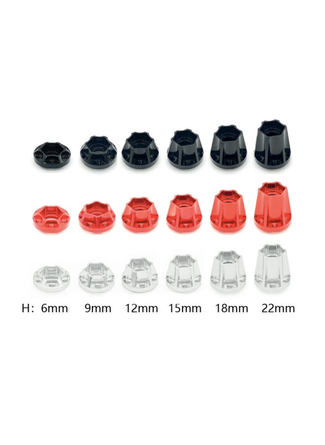 Model Climbing Car 1.9 2.2 Inch Wheel Aluminum Alloy Adapter SCX10 VP Wheel Extension Adapter-Color:15mm Silver One