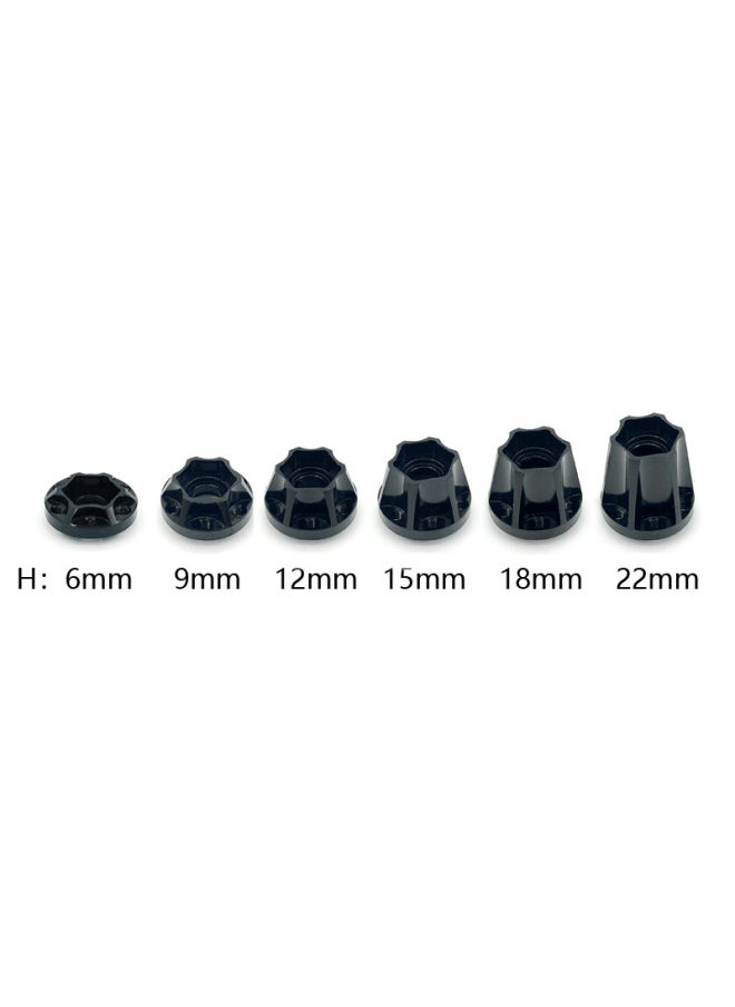 Model Climbing Car 1.9 2.2 Inch Wheel Aluminum Alloy Adapter SCX10 VP Wheel Extension Adapter-Color:15mm Silver One