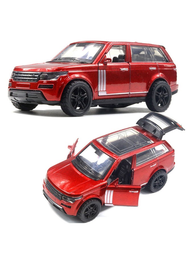 1:36 Alloy Sports Car Off-road Vehicle Model Children Boy Toy Car Back Force Door Car Ornaments Blind Box Wholesale-Color:Maikai Sy Green Track Edition