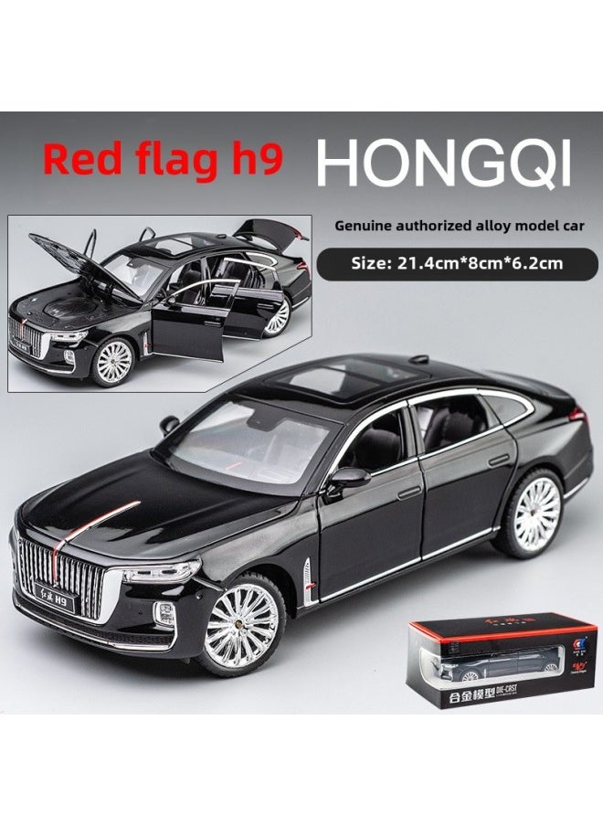 Large G63 Alloy Car Model 1:24 Off-road Vehicle Children Boy Toy Car Simulation Car Model Ornaments Wholesale-Color:Genuine Red Flag H9 Black 24352