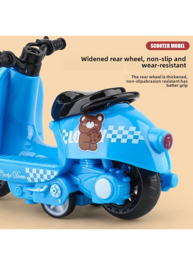 TikTok Internet Celebrity Children's Toy Boys Live Simulation Toy Alloy Motorcycle Model Pedal Sheep-Color:{xy Lamb Pedal} Gray