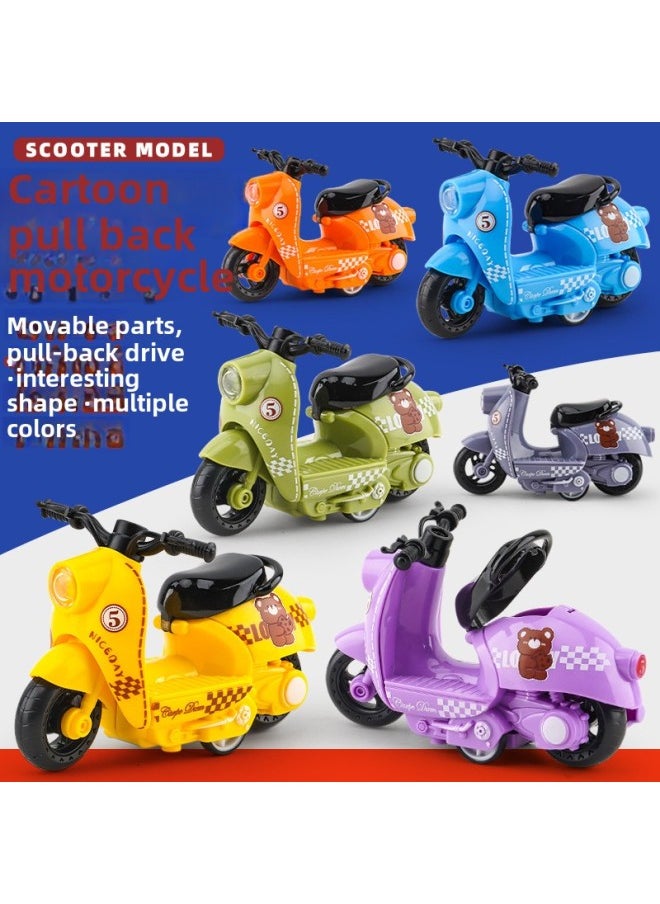 TikTok Internet Celebrity Children's Toy Boys Live Simulation Toy Alloy Motorcycle Model Pedal Sheep-Color:{xy Lamb Pedal} Gray