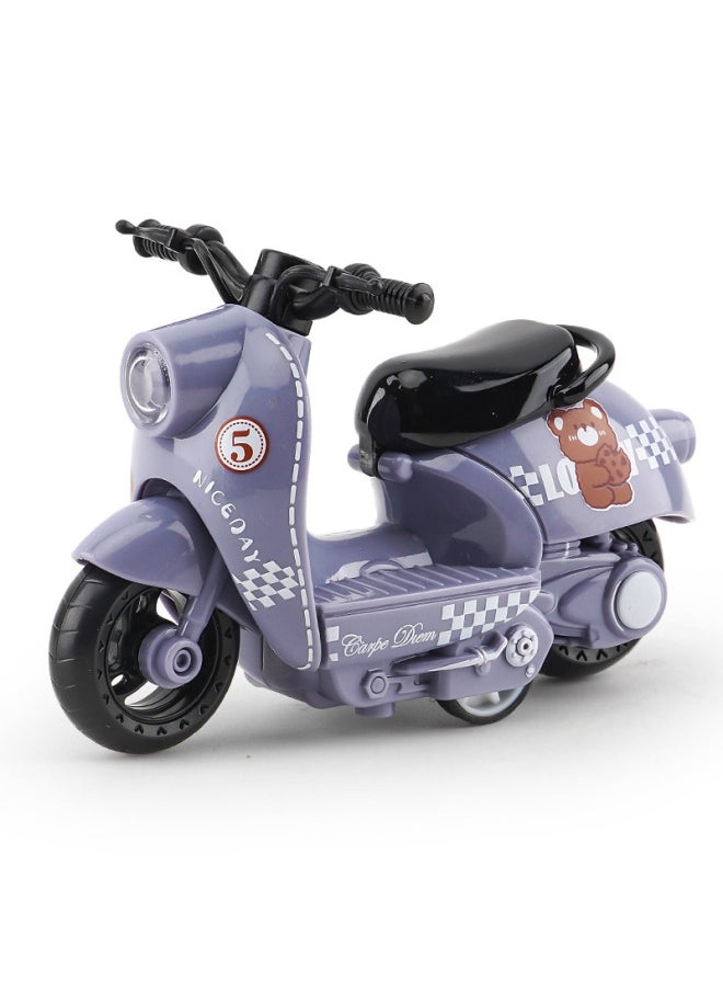 TikTok Internet Celebrity Children's Toy Boys Live Simulation Toy Alloy Motorcycle Model Pedal Sheep-Color:{xy Lamb Pedal} Gray