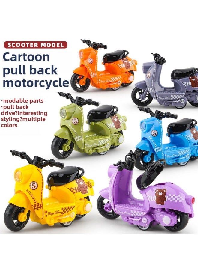 TikTok Internet Celebrity Children's Toy Boys Live Simulation Toy Alloy Motorcycle Model Pedal Sheep-Color:{xy Lamb Pedal} Gray