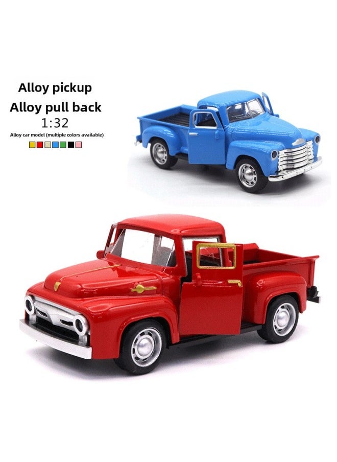 1:32 Alloy Pickup Truck Model Children's Toy Car Ornaments Huili Car Model Boy Players Wholesale-Color:Black 3608