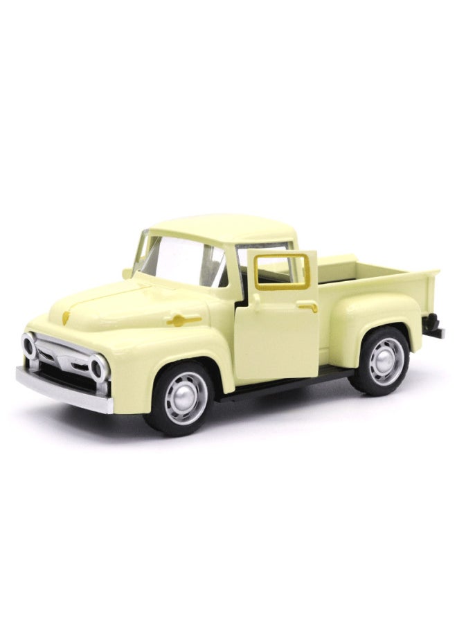 1:32 Alloy Pickup Truck Model Children's Toy Car Ornaments Huili Car Model Boy Players Wholesale-Color:Black 3608
