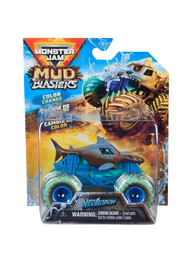 Monster Jam Mud Blasters Megalodon Truck Die-cast Vehicle (1:64, 8 cm)