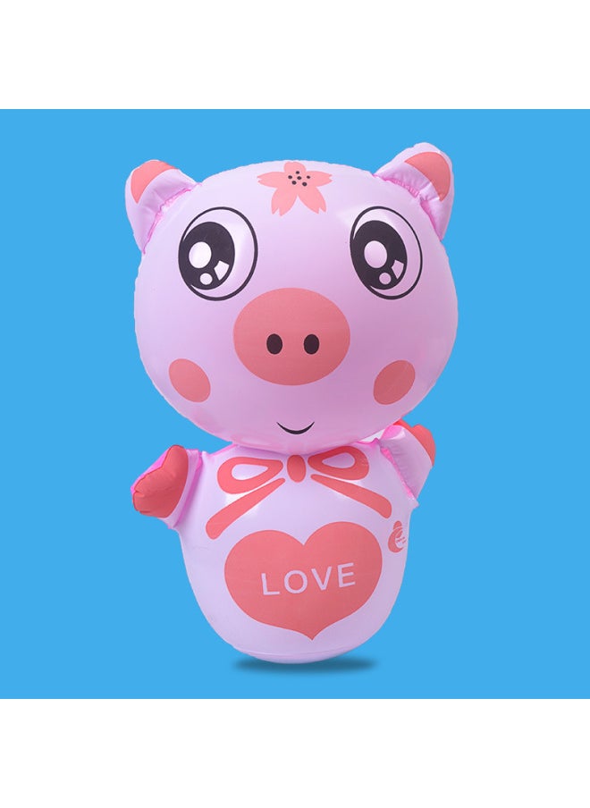 Inflatable Cartoon Animal Tumbler Toy Night Market Stall Hot Sale 35cm Sandbag Rabbit Tiger Tumbler-Color:S Joe Word