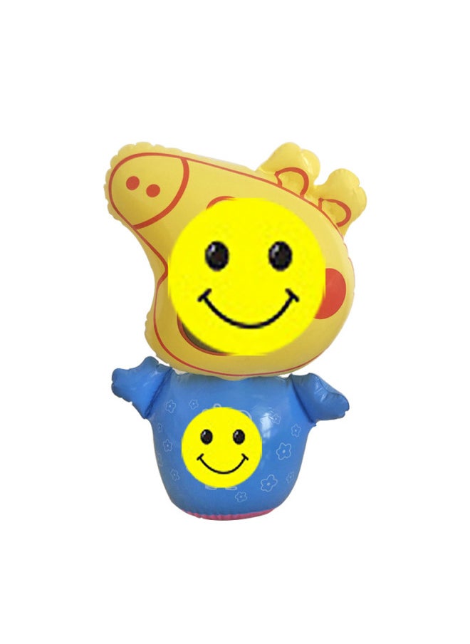 Inflatable Cartoon Animal Tumbler Toy Night Market Stall Hot Sale 35cm Sandbag Rabbit Tiger Tumbler-Color:S Joe Word
