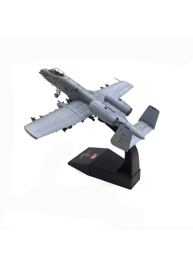 1100 Scale Thunderbolt Lightning Attack Aircraft Shark Mouth A-10 Warplane Plane Model Toy-Color:A- 10 Old Version