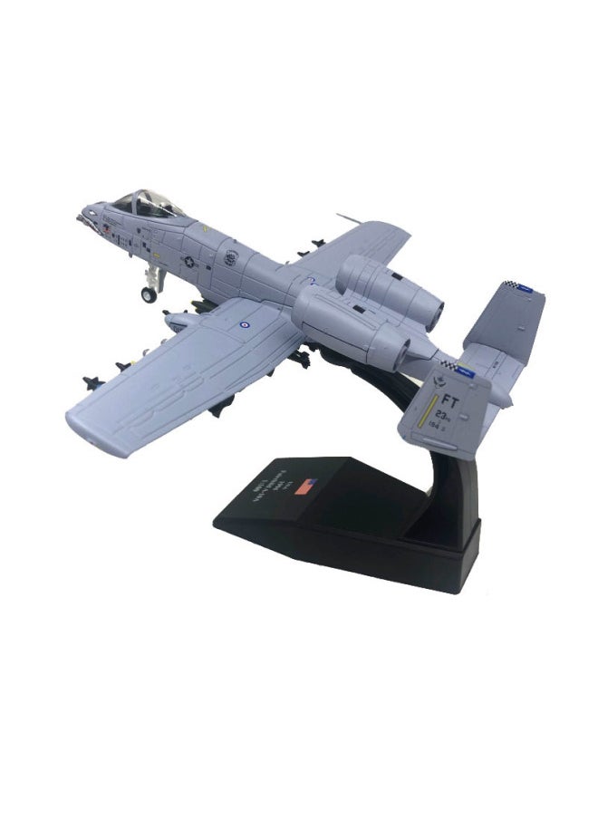 1100 Scale Thunderbolt Lightning Attack Aircraft Shark Mouth A-10 Warplane Plane Model Toy-Color:A- 10 Old Version