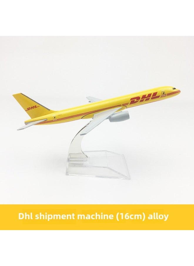 16cm Alloy Aircraft Model Cargo Aircraft Direct Alloy Aircraft Model Ornaments Toys-Color:16cm Cargo Aircraft D 757