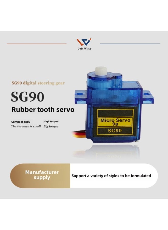SG90 9G Steering Gear Fixed Wing Model Aircraft Remote Control Aircraft Small Robot SG90 9g Steering Gear-Color:Sg90 180 Degrees