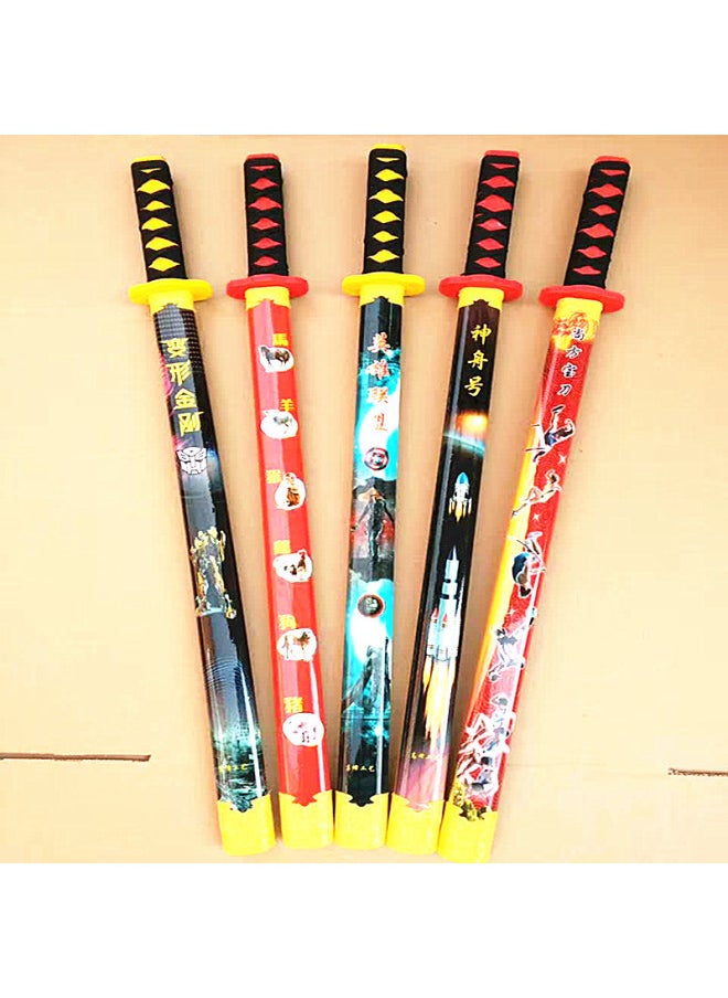 Children's Wooden Toy Sword Spot Bamboo Samurai Sword Anime Samurai Sword-Color:Anime Sword