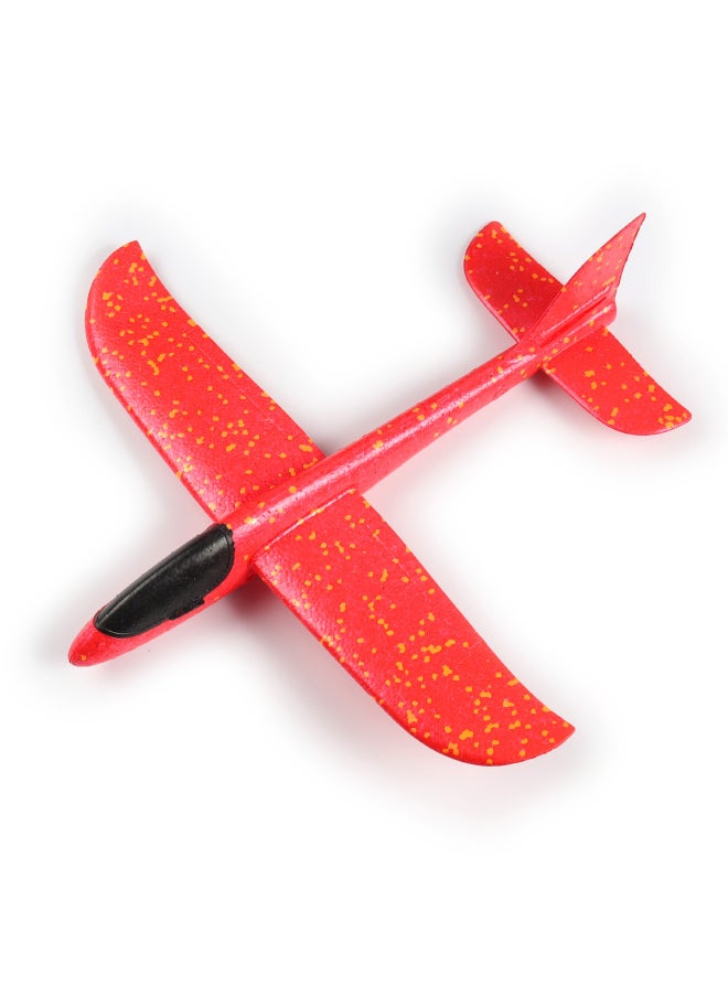Stall Toys Luminous Hand Throw Large Aircraft Foam Anti-fall Aircraft Children Model Toy Model Wholesale-Color:Blackhead 48cm Hand-thrown Aircraft (red)