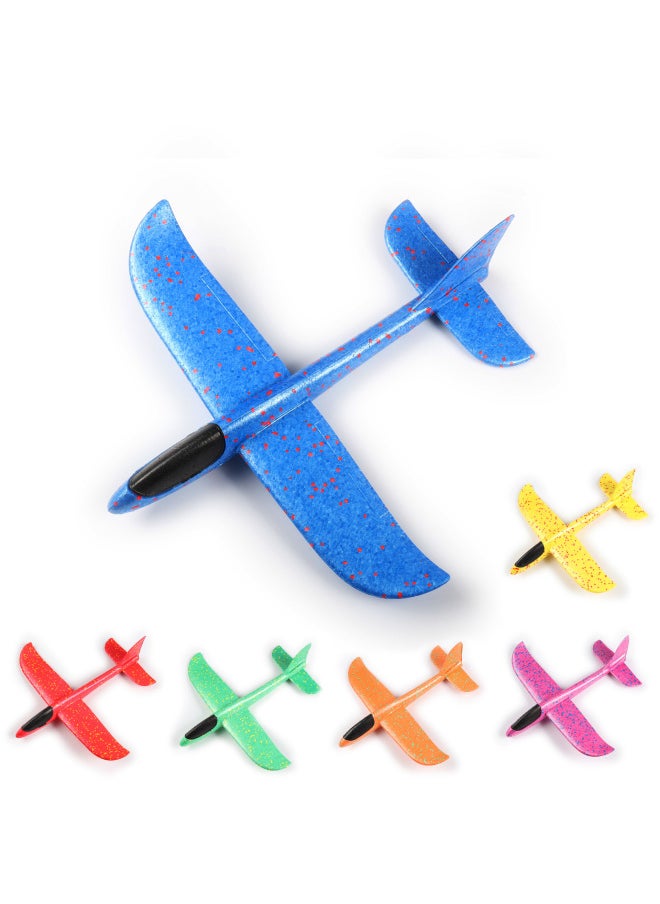 Stall Toys Luminous Hand Throw Large Aircraft Foam Anti-fall Aircraft Children Model Toy Model Wholesale-Color:Blackhead 36cm Hand-thrown Aircraft (red)