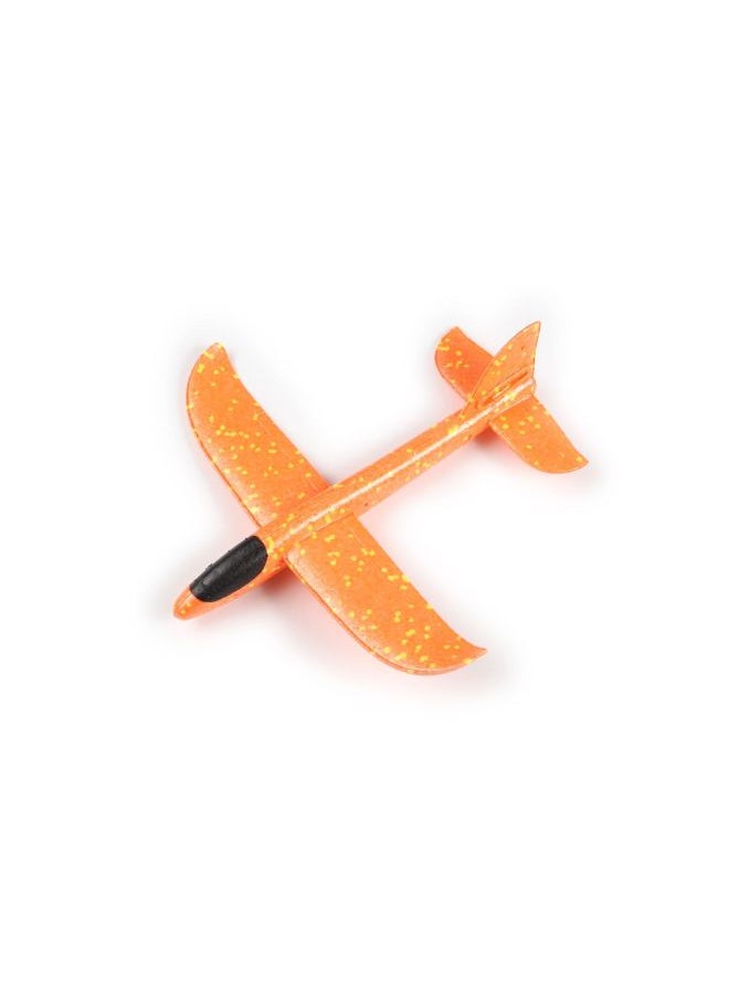 Stall Toys Luminous Hand Throw Large Aircraft Foam Anti-fall Aircraft Children Model Toy Model Wholesale-Color:Blackhead 36cm Hand-thrown Aircraft (orange)