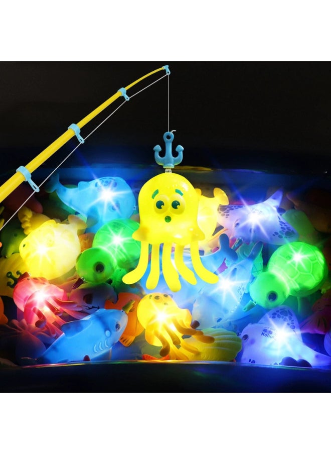 Children's Fishing Toys Blow Bottle Fish Suit Magnetic Water Baby Luminous Fish Summer Square Swimming Pool Toys-Specifications:Extra Thick 1.5m Stall Pool + Hand Pump