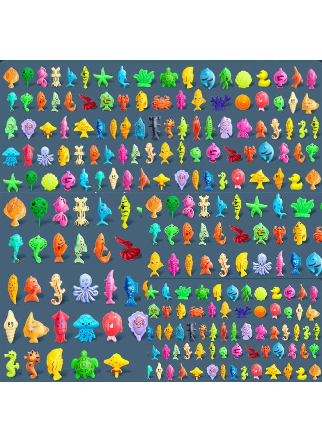 Children's Fishing Toys Blow Bottle Fish Suit Magnetic Water Baby Luminous Fish Summer Square Swimming Pool Toys-Specifications:Extra Thick 1.5m Stall Pool + Hand Pump
