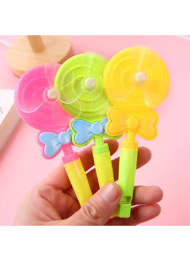 Lollipop Whistle Windmill Candy Color Children's Small Gifts Activities Present Practical Small Gifts-Color:Single Bag-Specifications:Lollipop Windmill