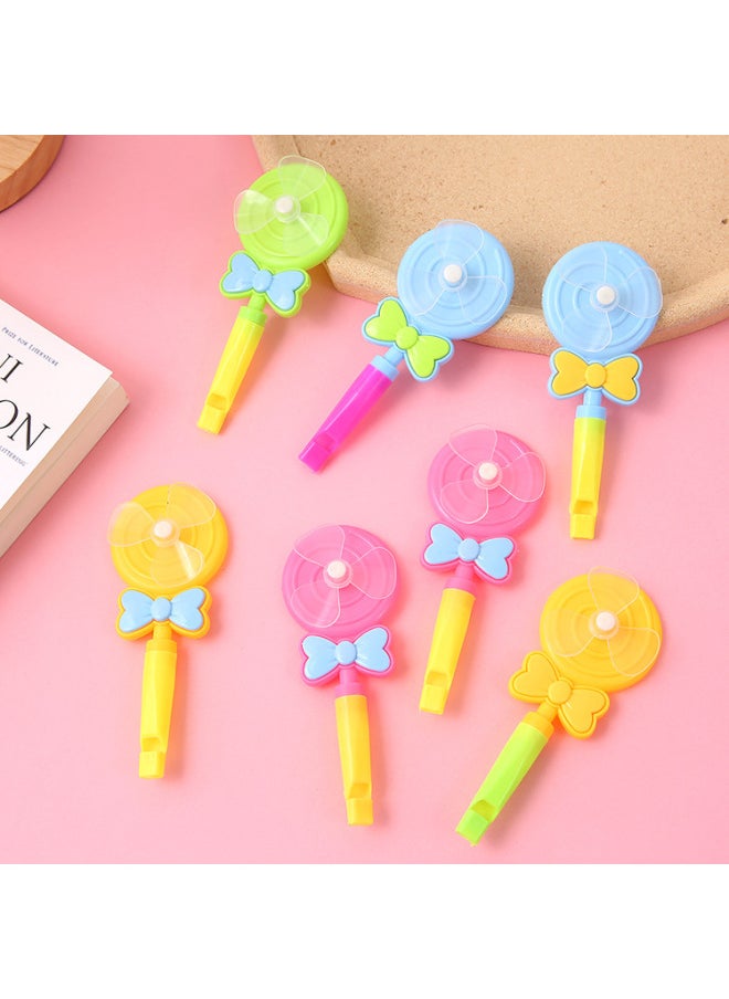 Lollipop Whistle Windmill Candy Color Children's Small Gifts Activities Present Practical Small Gifts-Color:Single Bag-Specifications:Lollipop Windmill