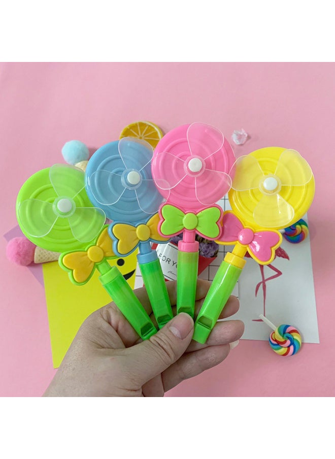 Lollipop Whistle Windmill Candy Color Children's Small Gifts Activities Present Practical Small Gifts-Color:Single Bag-Specifications:Lollipop Windmill