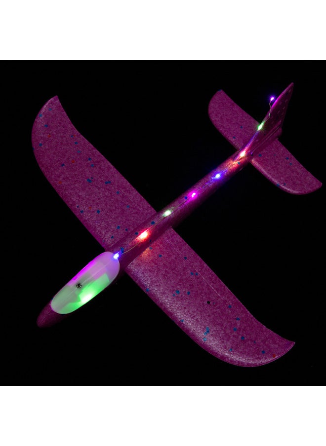 Stall Toys Luminous Hand Throw Large Aircraft Foam Anti-fall Aircraft Children Model Toy Model Wholesale-Color:Headlight 48cm Hand-thrown Aircraft (orange)