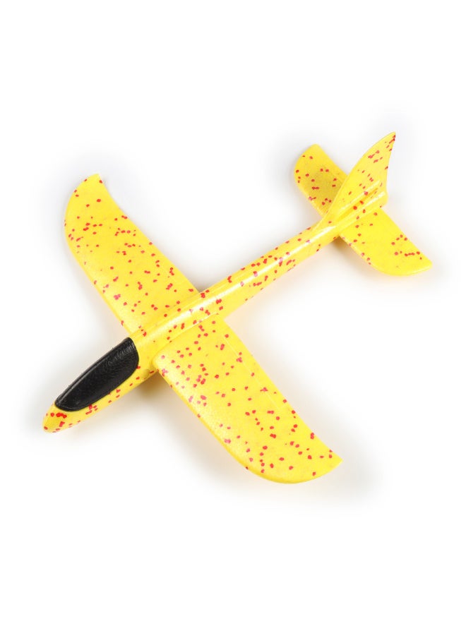Stall Toys Luminous Hand Throw Large Aircraft Foam Anti-fall Aircraft Children Model Toy Model Wholesale-Color:Blackhead 48cm Hand-thrown Aircraft (yellow)