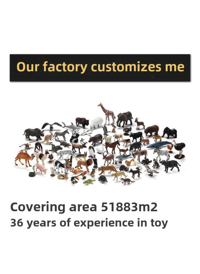 Simulation Animal Toy Animal Collection PVC Solid Animal Model Desktop Ornaments Zoo Gifts-Color:Yak Oa063n