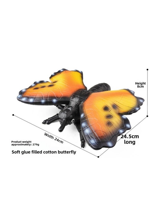 Popular Simulation Marine Animal Model Children's Soft Rubber Puffer Octopus Lobster Starfish Crab Crab Crab Toy Gift-Color:Large Soft Rubber Cotton-filled Serrated Label