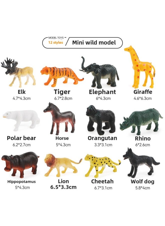 Hot Selection Mini Simulation Wildlife Model Toy Suit Insect Solid Small Ornaments-Color:insect Suit