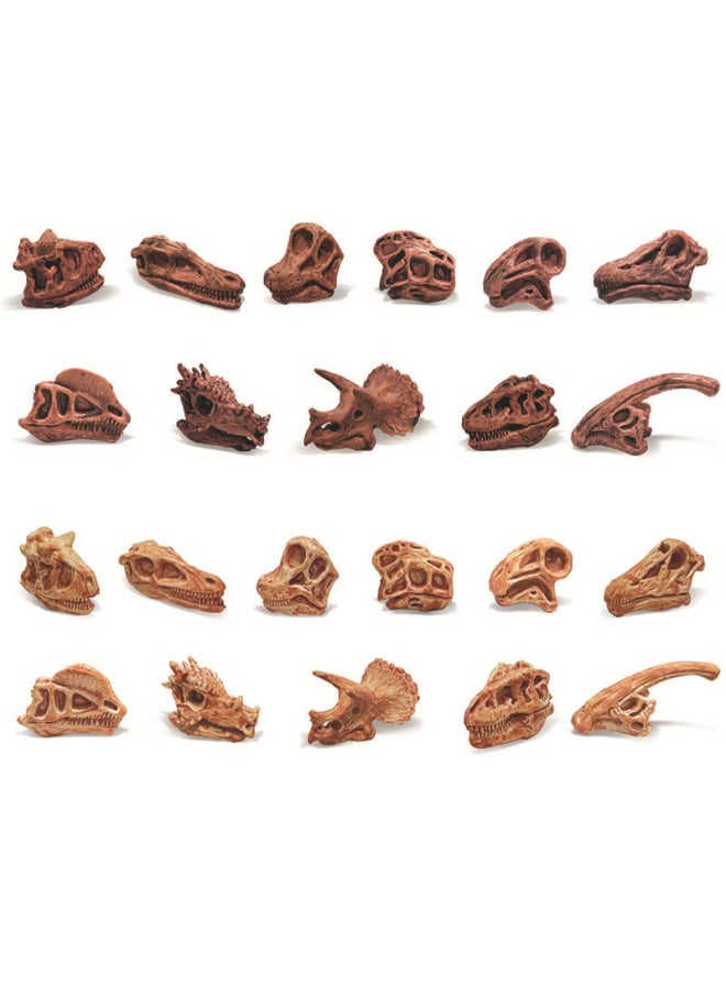 Hot Sale Simulation Archaeological Dinosaur Skeleton Digging Prehistoric Mammal Bone Luminous Model Ornament Toy-Color:BL-1012 Prehistoric Mammal Skull A 111.4G