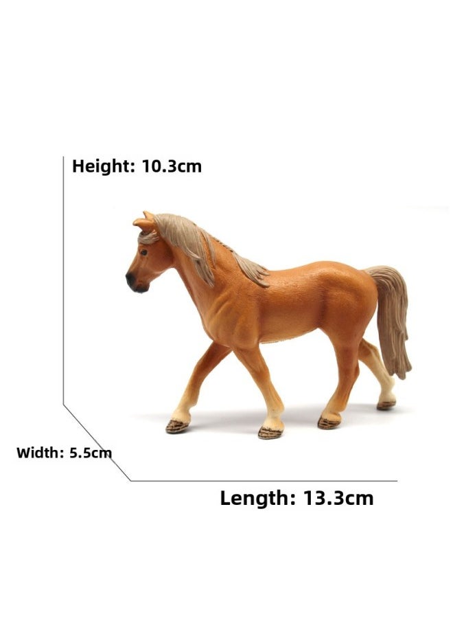 Animal Model Special For Teaching And Education Animal Model Kangaroo Elephant Lion Tiger Deer Ostrich Wolf-Color:4120 Tennessee Walker Mare (119g)