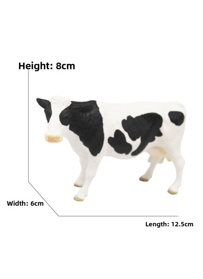 Animal Model Special For Teaching And Education Animal Model Kangaroo Elephant Lion Tiger Deer Ostrich Wolf-Color:4106B Cow (155g)