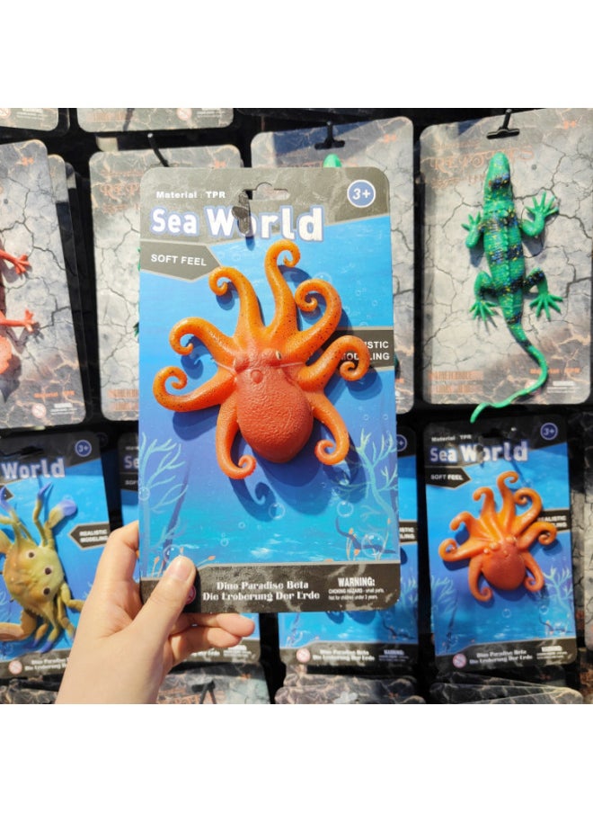 Simulation Animal Scary Trick Soft Glue Big Spider Snake Animal Model Crawling Boy Funny-Color:Bamboo Green