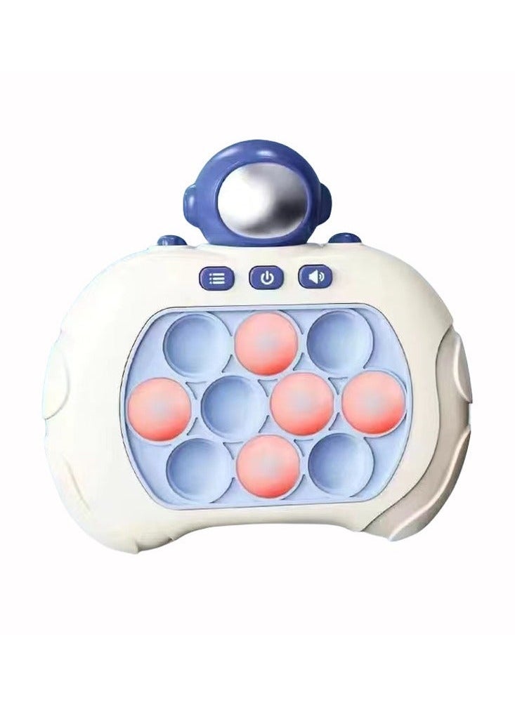 Electronic Quick Push Light Up Pop Game Fidget Toys for Adults and Kids with Lanyard,Puzzle Machine Bubble Sensory Toy Birthday Gifts