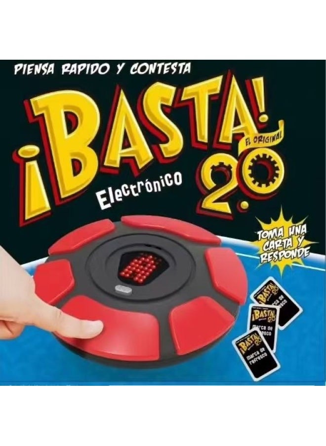 Second-generation Tapple Crazy Alphabet Game Fast-paced Board Game Educational Toy Generation-Color:Second Generation Tapple Spanish Red